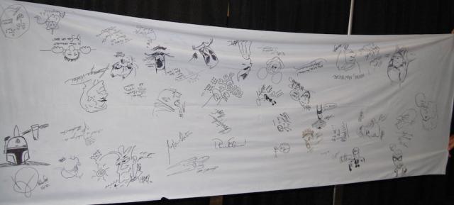 Doodle Tablecloth Banner (full view)